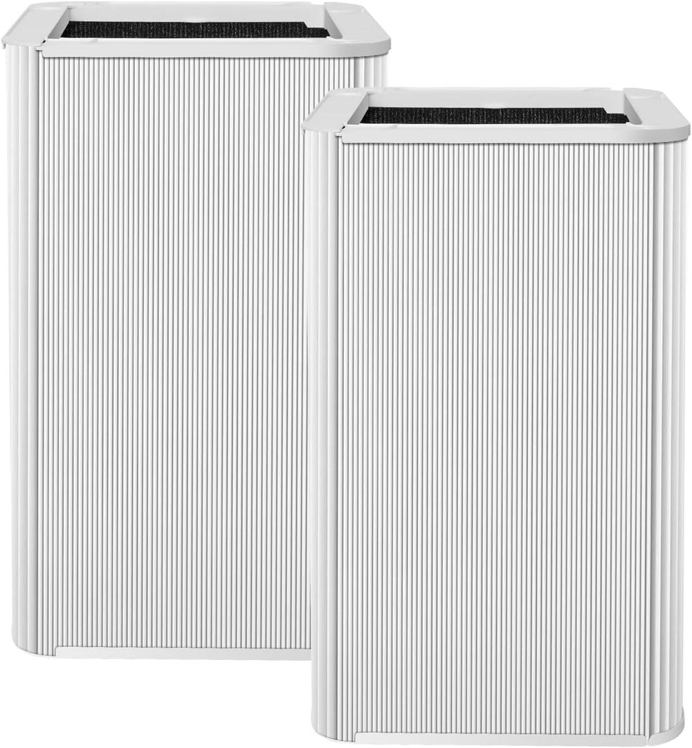 Vilaso 121 Filter Replacement for Blue Pure 121 Air Purifier, 2 Pack | 2-Stage Filtration System of H13 HEPA Filter and Activated Carbon Filter