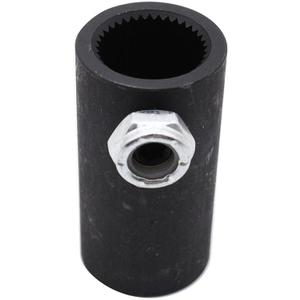 Steering Shaft Coupler 3/4"-36 Spline to 3/4" Round Smooth Steering Joints Compatible for Standard GM Vega