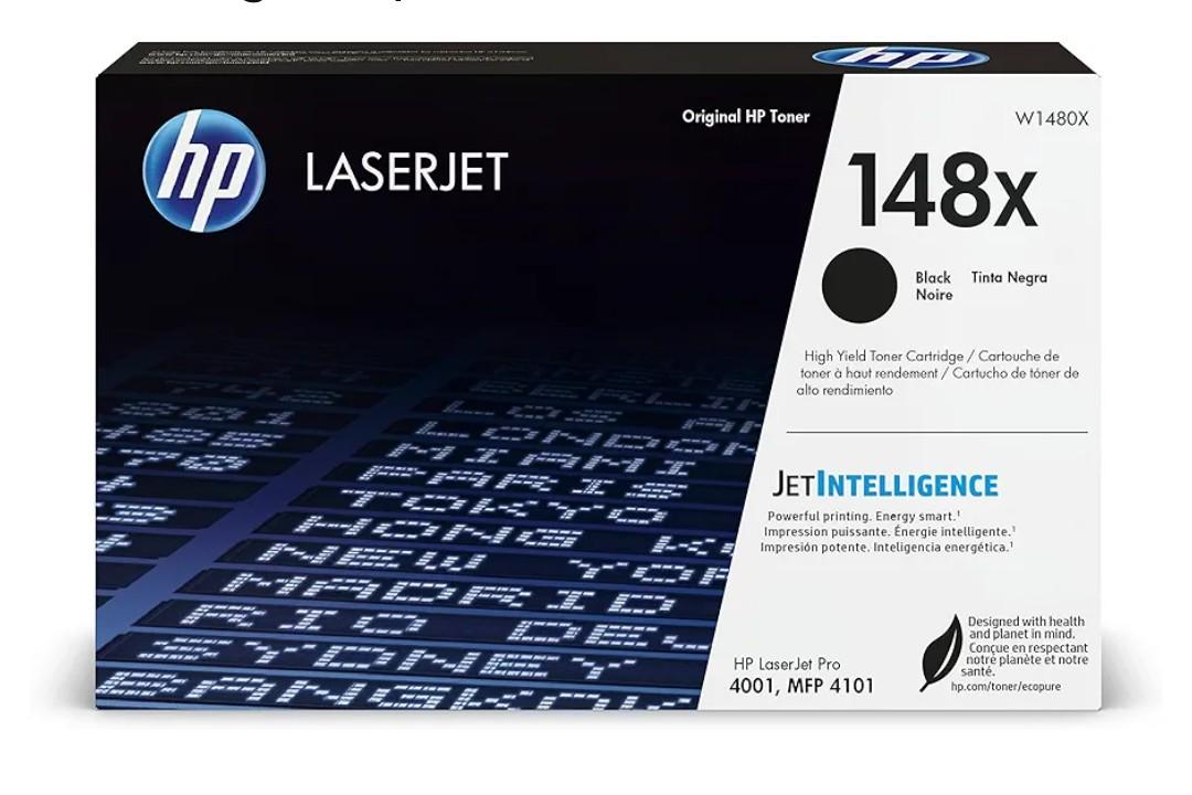 HP Original 148X Black Laserjet Toner Cartridge | This Cartridge Works Laserjet Pro 4001, MFP 4101 | W1480X