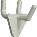 Azar 800071-WHT 1-Inch Plastic Hook, 50-Pack