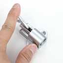 4 Packs Self-Closing LatchesSilver Gray Spring Door LockResilient Bolt Latch Aluminum Alloy Safety Automatic Spring Barrel Slide Door Lock with Screws,Used for Gate,Window and Cabinet etc