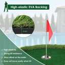Kokorona Floating Golf Green for Pool, Floating Chipping Green Golf Chipping Practice Foldable Round Putting Mat Pool Golfmat for Outdoor, Golfgift for Golfer, 2'11" x 2'