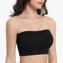 HACI Strapless Bra Wireless No-Slip Seamless Bandeau Tube Top for Women Everyday, XL
