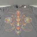 Geometric Shapes Circle Angles Pattern - Sacred Geometry T-Shirt, Silver Gray, Large