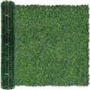 Artificial Boxwood Roll,60"x 128" (53.5 SQFT) 4-Layer Leaf UV-Anti Faux Ivy Privacy Fence Screen Greenery Backdrop Vine Panel for Outdoor, Indoor, Garden, Backyard and Decor