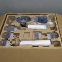 buenkee Dog Grooming Kit with Vacuum, 15000Pa Pet Hair Clipper and Shedding Brush, 50dB Low Noise, 2L Capacity, White