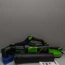 Greenworks 60V 450 CFM Cordless Leaf Blower, 2.0 Ah Battery and Rapid Charger