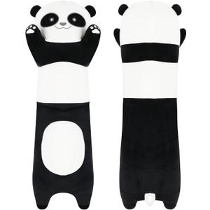 28 inch Cute Giant Panda Bear Plush Soft Body Pillow Plushies, Large Long Panda Stuffed Animals Toy Doll, Gift for Kids Girls and Boys, Birthdays