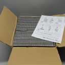 Set of 3 Woven Wicker Storage Basket Box with Lids & Lock, Built-in Carry Handles, Multifunctional Storage Organizer for Nursery, Baby, Clothes, Toys, Books, Large/Medium/Small Size (Grey)