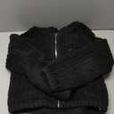 SOLY HUX Girl's Fleece Teddy Jacket Sherpa Zip Up Hoodie Kids Fuzzy Fall Winter Coat Outerwear Jackets Plain Black 11-12Y