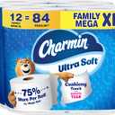 Charmin Ultra Soft Cushiony Touch Toilet Paper, 12 Family Mega XL Rolls = 84 Regular Rolls