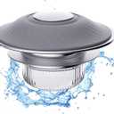 4 x Bathroom Sink Stopper with Anti-Odor, Faster Drainage, Universal Silicone Sink Drain Strainer, with Detachable Hair Catcher Drain Cover, Pop Up Basin Plug for 1.1~1.77 Drain Hole(Gray)