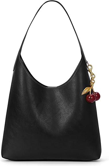 Faux Suede Hobo Bags Vegan Leather Shoulder Bag Tote for Women Medium Slouchy Designer Handbags Purses Fall Fashion