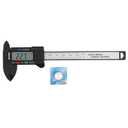 Electronic Digital Display Caliper, 0100mm/ 4in Lightweight Carbon Fiber Composites Measuring Tool with Battery