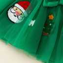 Toddler Girl Christmas Outfit Santa Claus Sweatshirt+Tutu Gauze Skirts Winter Clothes 1-7 Years (2-3T, New-red-christmas Tree)