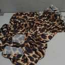 Sexy Tops for Women Party Club Night Batwing Sleeve Chiffon Sheer Self Tie Back Front Open Women Shirts Casual Summer (Large, Leopard)