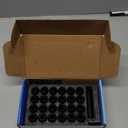 YYHHZZ 24PCS 14x2 Black Closed End Wheel Nuts with 1 Spline Tuner Compatible with Expedition 2000-2018, F-150 1999-2014, Lobo 09-14,Lincoln Mark LT 05-08, Navigator 2000-2014