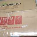 Amorho 28"x 32" LED Bathroom Mirror with Black Frame, Front Light and Backlit(Controlled Separately), Stepless Dimmable, Anti-Fog, Shatter-Proof, 3 Colors, Memory