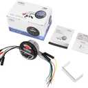 velex Marine Stereo, in-Dash, Marine Gauge, Bluetooth, Digital Media MP3 / WMA/USB/AM/FM Weather-Proof Marine Stereo, (No CD Player)