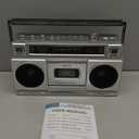 Retro Classic 80s Style Portable Boombox with Cassette Player Recorder, AM/FM/SW1/SW2 Radio, Bluetooth, USB/Micro SD Slots, Headphone Jack, 24W Dual Full-Range High Bass Speakers