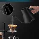 INTASTING Electric Kettles, Gooseneck Electric Kettle, 1 Temperature Control, Stainless Steel Inner, Quick Heating, for Pour Over Coffee, Brew Tea, Boil Hot Water, 0.9L Black