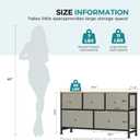 OLIXIS 5 Drawer Dresser for Bedroom, Storage Organizer Unit for Closet, 11.8"D x 39.4"W x 20.9"H