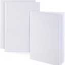 Paper Junkie 3 Pack 7x10 inch White Blank Hardcover Books for Kids, Unlined Scrapbook and Journal - 18 Sheets/36 Pages Each - Blank Books for Kids to Write Stories