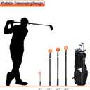 LTY Golf Ball Retriever, 18Ft 15Ft 12Ft Securely Locking Scoop Aluminum Alloy Telescopic Golf Ball Picker for Water