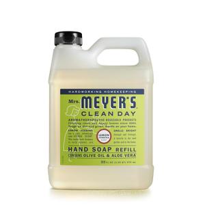 MRS. MEYER'S CLEAN DAY Liquid Hand Soap Refill, Cruelty Free and Biodegradable Formula, Lemon Verbena Scent, 33 oz (33 Ounce (Pack of 1))