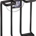 YAMAZAKI home 2531 Toothbrush Holder-Suction Cup Organizer for Bath, One Size, Black