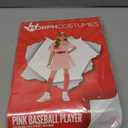 Morph - Pink Baseball Player Costume For Kids, Softball Halloween Costumes For Girls, Movie Character Costumes Toddler (4-6 Years)