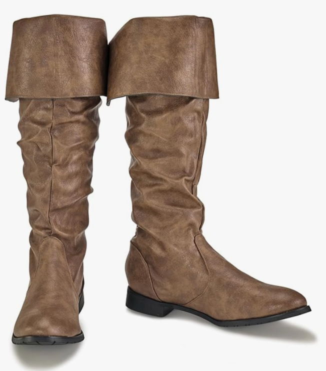 DUNHAO COS Medieval Male and Female Renaissance Pull On Mid Calf Gothic Boots Flat Jazz Boots Renaissance Boot
Size 13