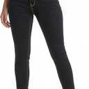 Hybrid & Company Women Ultimate Comfort Flattering Fit Stretch Skinny Jeans (5, Black)