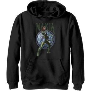 Marvel Boy's Nakia Shield Hoodie, Black, Large