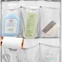 Mesh Shower Organizer Hanging Caddy Quick Dry Bathroom Storage for Toiletry Accessories with Rotating Hanger (12 Pockets)