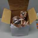 WILLBOND 12 Pack Disco Ball Mirror Ball with Hanging Ring for Fun Retro Disco Party Decorations Party Dj Lighting Effect Stage Props Game Accessories, 5.91", 3.94", 3.15", 2.36"(Rose Gold)