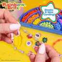 Rainbow Brite Jewelry Designer, Makes Over 20 Rainbow Friendship Bracelets, Includes Enamel Charms, Beads for Jewelry Making, Bead Storage Case & More, Great Bracelet Making Kit & Gifts for Girls, 1.75 x 9 x 12 inches