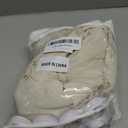 XOGUIBO Beige Floral Farmhouse Vintage Linen Shower Curtain, French Country Shower Curtains for Bathroom, 72Wx72H