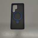 TORRAS Magnetic Stand for Samsung Galaxy S25 Ultra Case, [Fit for Magsafe] [Military Grade Drop Tested] Ring Shockproof Translucent Slim Protective Phone Case for Samsung S25 Ultra Case Ostand, Blue