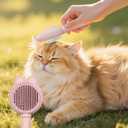 Zoocozy Cat Brush for Shedding, Dog Deshedding Brush, Pet Hair Removal Tool for Puppy Pitten(Pink)