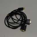 DisplayPort to VGA Cable 4FT, 2 Pack Display Port DP to VGA Adapter Cord Converter Male to Male for Computer, Monitor, TV, Projector (Not Bidirectional,Not Compatible with HDMI or USB)