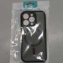 FNTCASE for iPhone 14 Pro Case: Matte Magnetic Phone Cases with Screen Protector Compatible with Magsafe Slim Anti Yellowing Rugged Shockproof Protective Translucent Cell Phone Cover (C-Black)