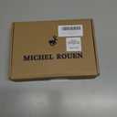 Rouen Golf Shirts for Men Moisture Wicking Lightweight Dry fit Performance Sports Stripe Collared Golf Polo Shirts for Men (L)