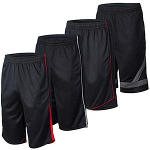 Essential Elements 4 Pack: Men's Dry Fit Sweatproof Active Athletic Performance Shorts(3xl)