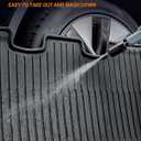 SEALIGHT Tesla Model Y Floor Mats 5 Seat 2021-2024, All Weather Custom Fit Floor Liners, 1st & 2nd Row Full Coverage, 3D Scanning Design, Non-Slip TPE Material, Waterproof & Stain-Resistant