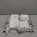 Zhanmai 100 Pcs 4.7 x 2.4 x 3.9 Inch Mini Gift Bags Bulk with Tissue Paper Kraft Paper Bag with Handle Gift Tag for Birthday Party, Valentines Day, Baby Shower, Wedding, Mother's Days (White)