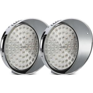 Partsam 1 Pair Daytime Running Lights Replacement for Freightliner Century 1996-2005, Amber 61 LED/Clear Lens
