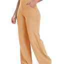 ESOFT Wide Leg Pants Women High-Waisted Yoga Work Dress Pants with Pockets, Casual Sweatpants, Petite/Regular, Size M