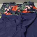 Urchics 2026 Women Two Piece Tankini Swimsuit Tummy Control Plus Size Long Torso Top and High Waisted Boyshorts Bathing Suits (X-Large, 01-tropical Navy)