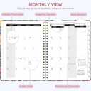 4 x 2026 Planner, Weekly and Monthly Calendar Agenda Book, Jan 2026 - Dec 2026, Hardcover Planning Academic Planner for Office School Supplies and Desk Accessories - A5 (6.3'' x 8.5'') (Flower Field)